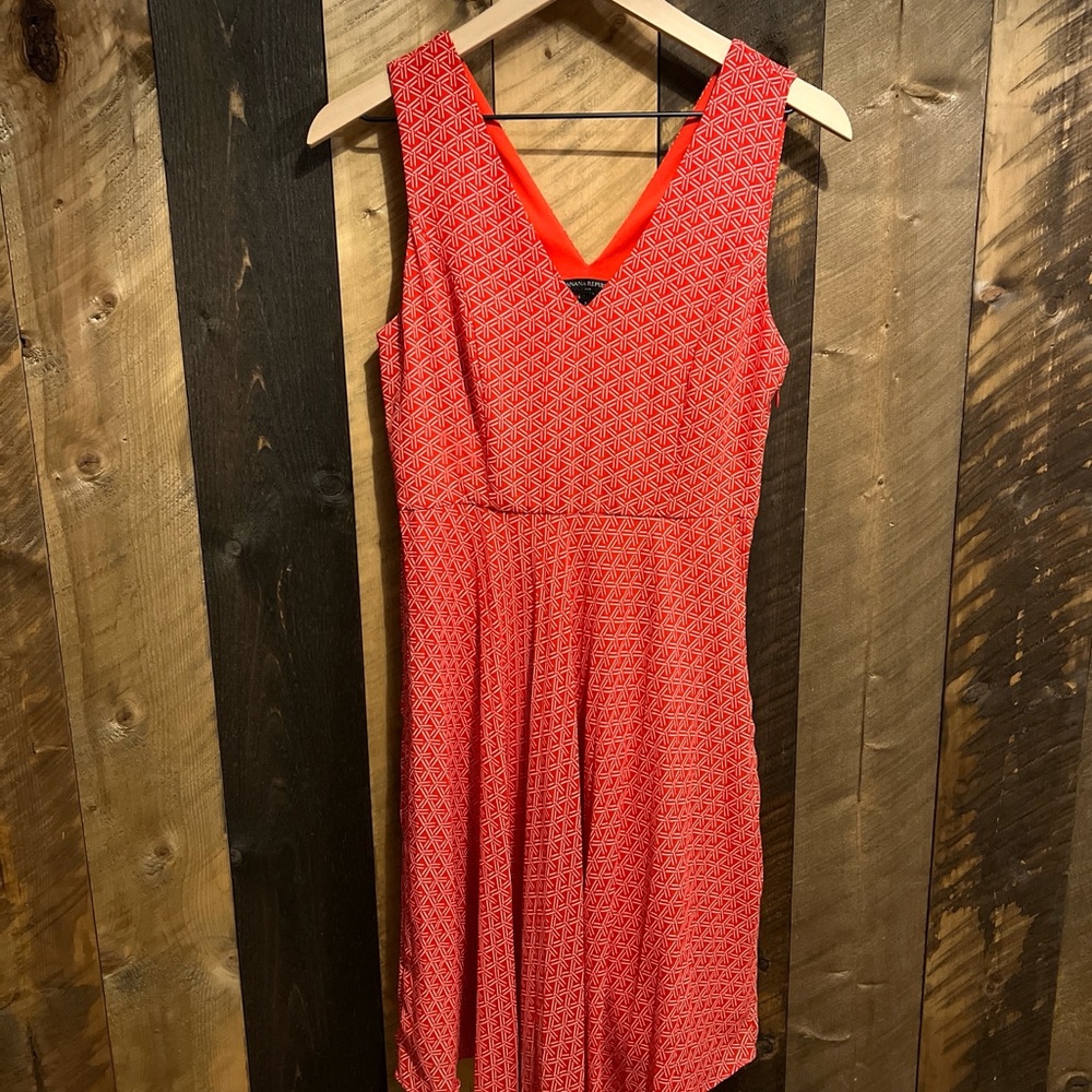 Banana Republic Asymmetrical Coral Dress‎